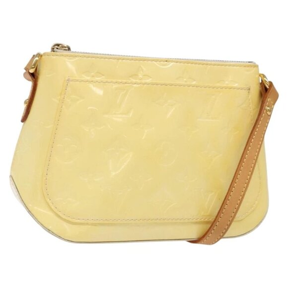 LOUIS VUITTON Monogram Vernis Minna Street Shoulder Bag Perle M91509 Auth 139504 - Picture 1 of 16
